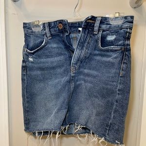 Distressed H&M jean skirt